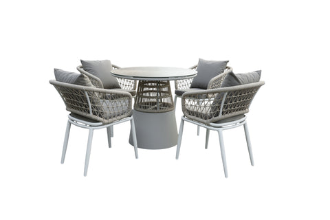SAC Deluxe Rope 4 Chairs and Round Table
