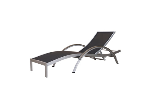 SAC Deluxe Brushed Nickel Sun Lounger